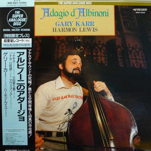 Gary Karr, Adagio D'Albinoni, LP 1989 Japan, London,The Super Analogue Disc, płyta winylowa   