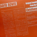 David Bowie, Original Soundtrack From The Film Christiane F., LP 1982 Japan, RCA, plyta winylowa