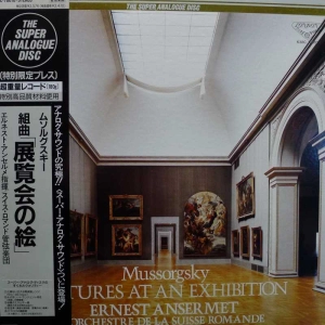 Johann Sebastian Bach,Leopold Stokowski, Bach Transcriptions,Mussorgsky, Pictures at an exhibition, Ernest Ansermet, LP 1986 Japan, London Records, The Super Analogue Disc, płyta winylowa 