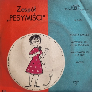 Pesymiści, Nocny Spacer 7" EP, 1966, RARE, Polskie Nagrania Muza, płyta winylowa
