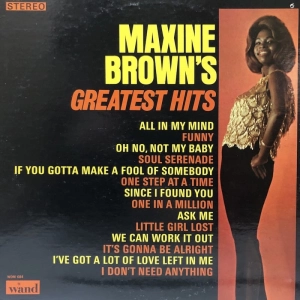 Maxine Brown ?– Maxine Brown's Greatest Hits LP 1967 USA
