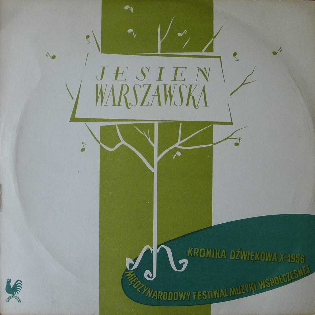 Warszawska Jesień 1956  Kronika Dźwiękowa nr  17 , Michał Spisak Koncert na Fagot i Orkiestre, Henri Dutilleux Symfonia, Jean Martinon LP 10 "