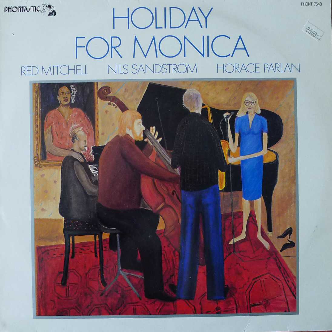 Holiday for Monica , Red Mitchell, Nils Sandstrom, Horace Parlan LP 1983 Sweden