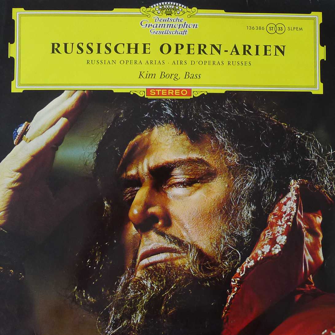 Russische Opern-Arien = Russian Opera Arias = Airs D'Operas Russes -Kim Borg  , LP 1963 Germany 