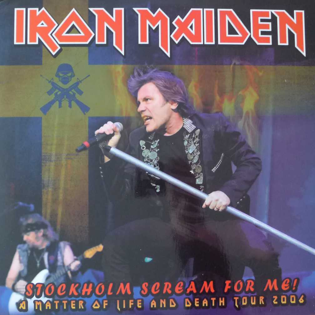 Iron Maiden -  Stockholm Scream For Me!  , 2 LP 2015 Greece , colour vinyl ,   Unofficial Release  