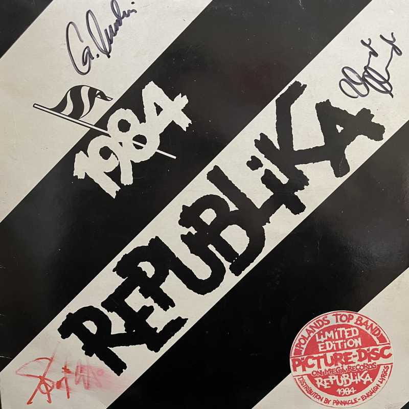 Republika 1984 LP 1984 UK Mega Ton Picture Disc Autografy