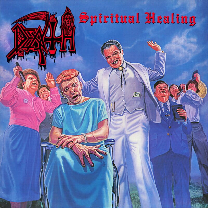 Death, Spiritual Healing LP Limited Red, Cyan & Black Splatter, nowa płyta winylowa