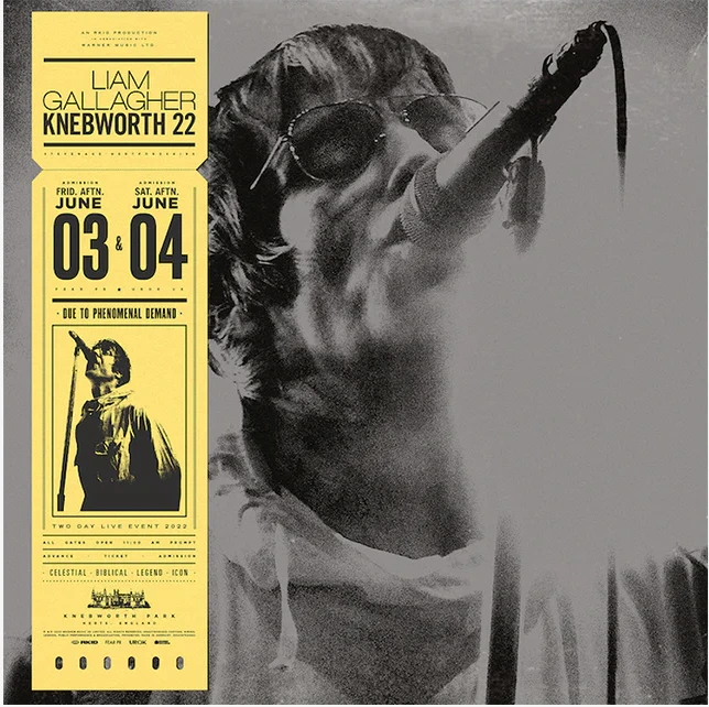 LIAM GALLAGHER Live At Knebworth '22 2LP Sun Yellow