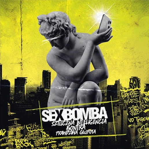SEXBOMBA Sztuczna Inteligencja Kontra Prawdziwa Głupota LP Yellow/Black splatter