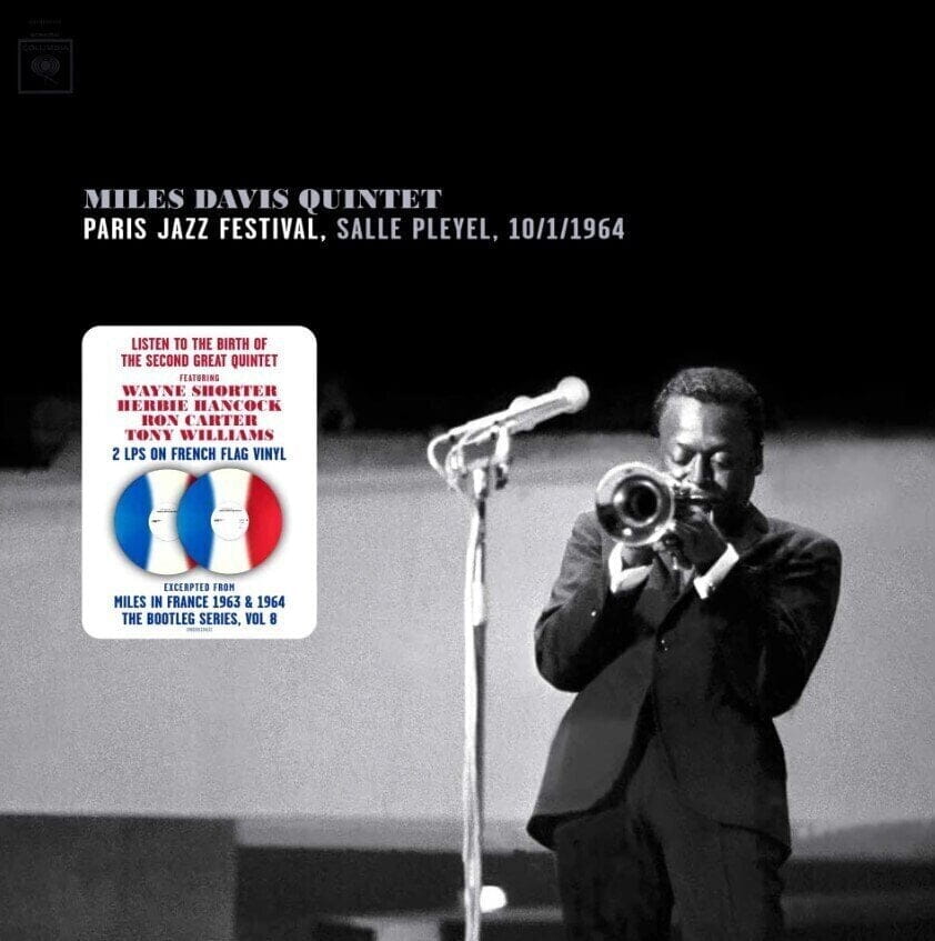 Miles Davis, Paris Jazz Festival, Salle Playel 10/1/1964 2LP French Flag Tri-Color Vinyl