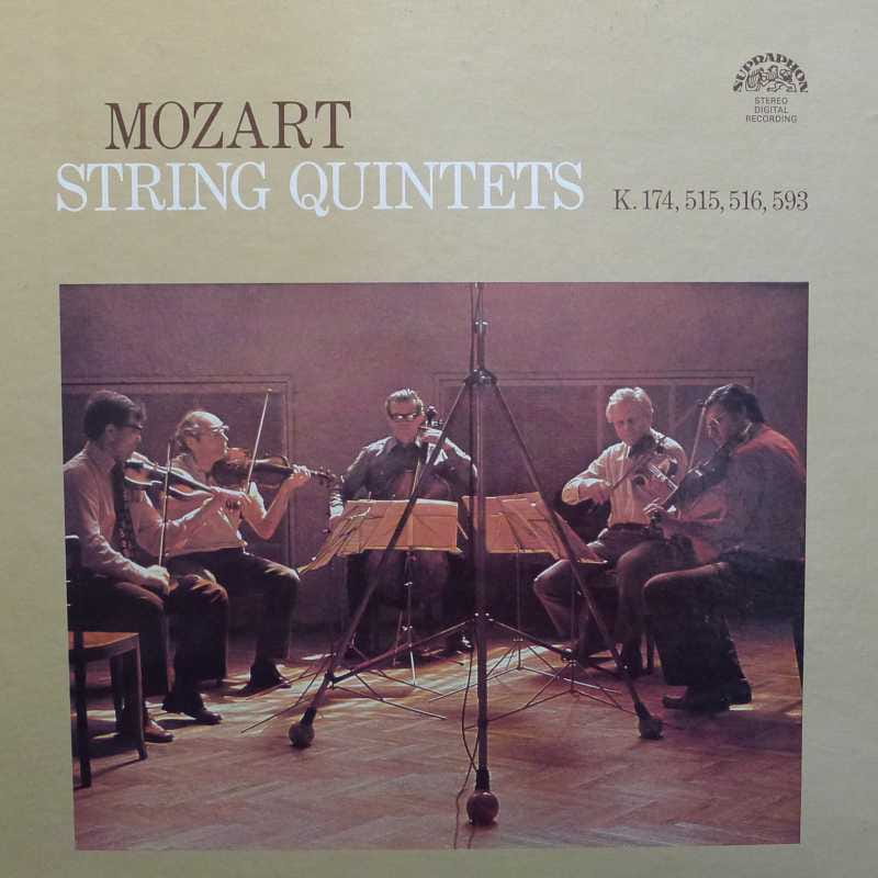 Mozart - String Quintets , Smetana Quartet , Josef Suk, 3LP Czechoslovakia, Supraphon, BOX,  płyta winylowa