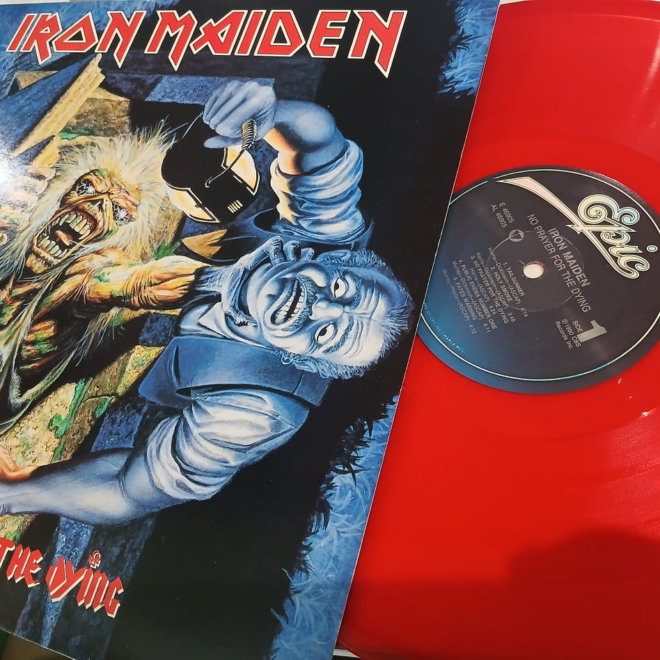 Iron Maiden No Prayer For The Dying LP red USA 1990