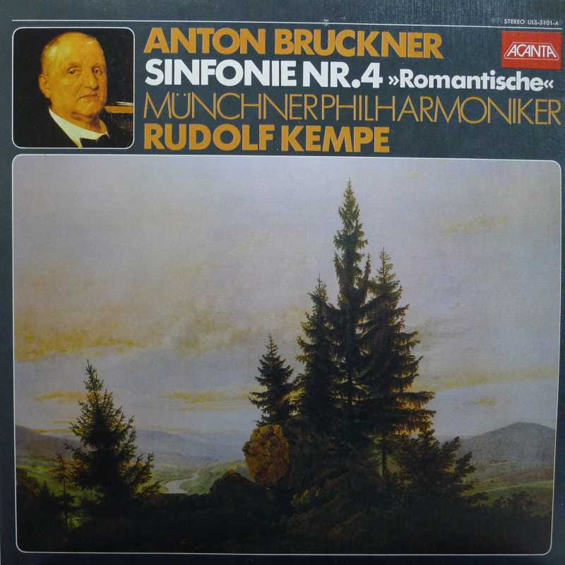 Anton Bruckner - Symphony No. 4, Rudolf Kempe, Munchnerphilharmoniker, LP 1976 Japan, Acanta