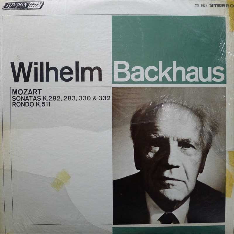 Mozart - Sonatas, Rondo, Wilhelm Backhaus, LP 1968 US, London Records