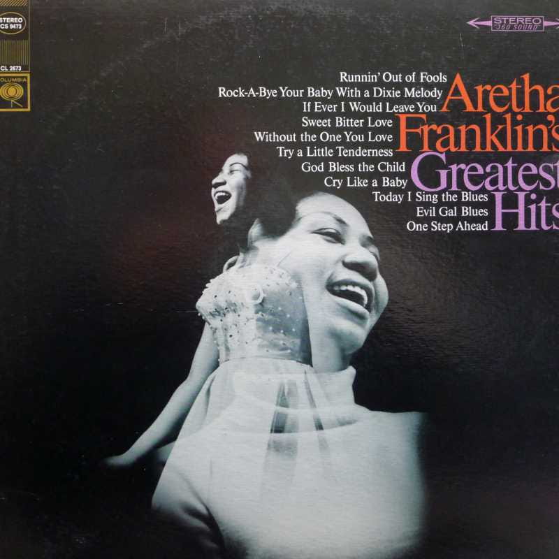  Aretha Franklin -  Aretha Franklin's Greatest Hits, LP 1967 US, Columbia