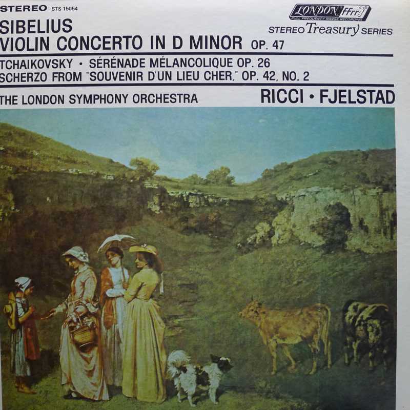 Sibelius - Violin Concerto in D Minor op 47, Ruggiero Ricci, Oivin Fjelstad, LP 1971 US, London FFrr
