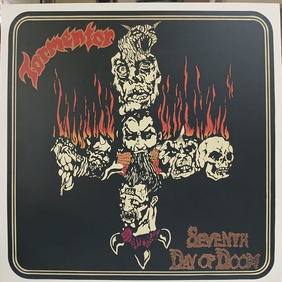Tormentor, Seventh Day Of Doom LP 2019 red, Hungary, Saturnus, poster, metal, płyta winylowa 