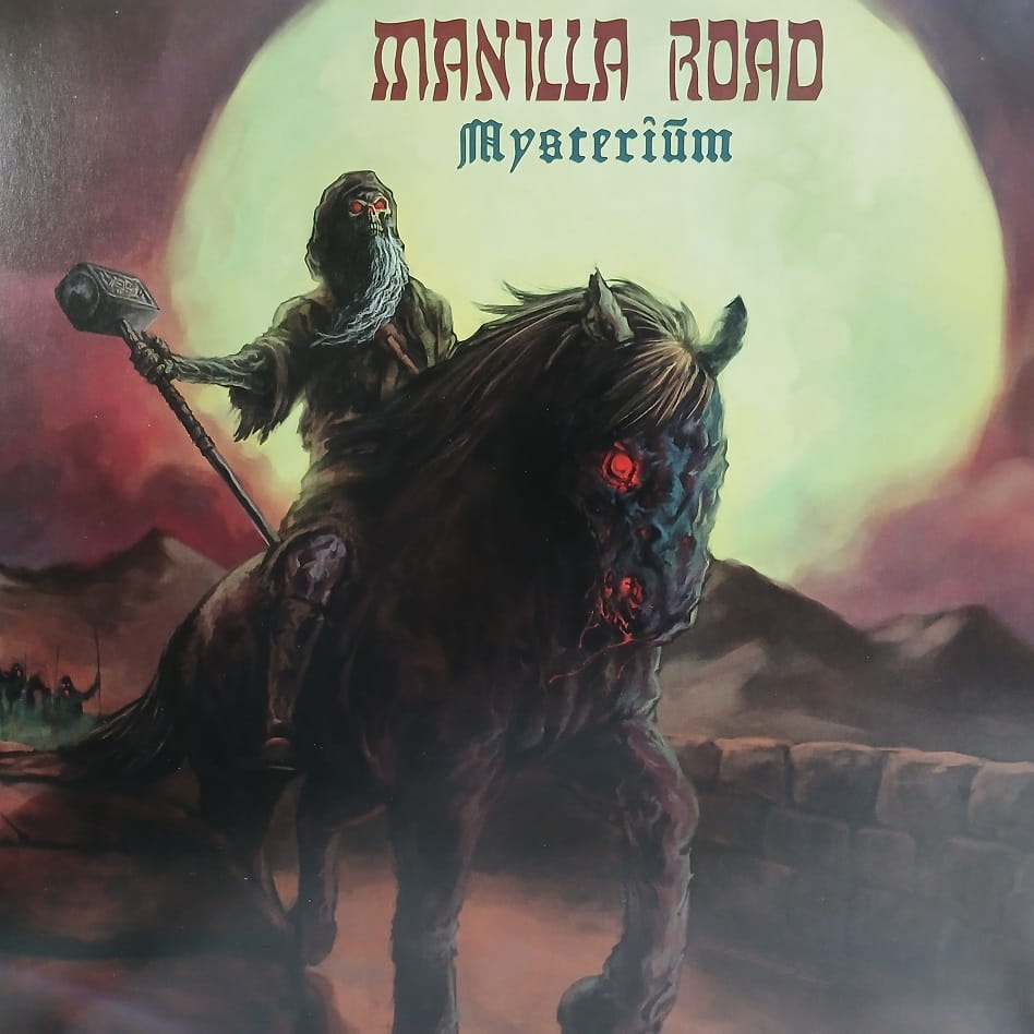 Manilla Road, Mysterium LP 2013 Germany, Giant poster, płyta winylowa metal