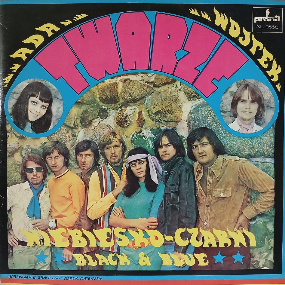 Niebiesko-Czarni, Twarze LP 1969 Mono, Pronit, płyta winylowa