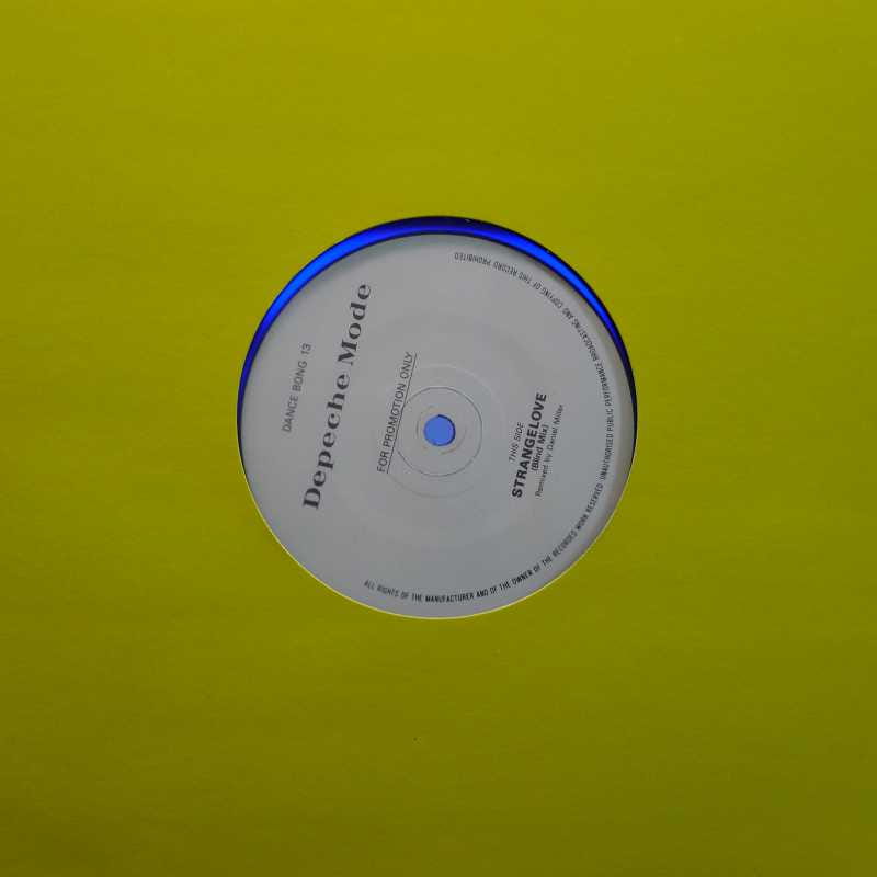 Depeche Mode,  Strangelove, Blue Vinyl, 12" 45rpm 1987, Not On Label, płyta winylowa