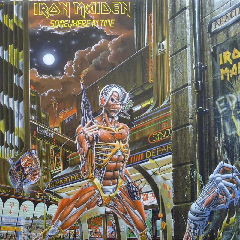 Iron Maiden, Somewhere in Time LP  1986,  Canada, Capitol Records, płyta winylowa