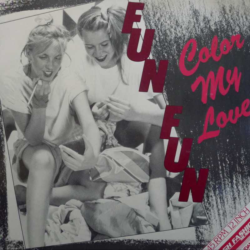 Fun Fun, Color My Love, 12" 45rpm 1987, Holland, Tandan Records, płyta winylowa, italo disco   