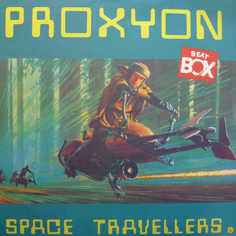 Proxyon,Space Travellers, 12" 45rpm 1989, Sweden, Beat Box, płyta winylowa, italo disco 