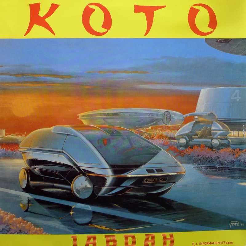 KOTO, Jabdah , 12" 45 rpm 1986  Germany, MEM Records, płyta winylowa, italo disco 