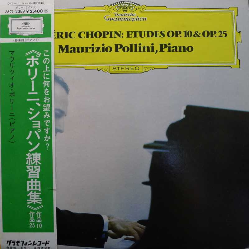 Frederic Chopin, Etudes, Maurizio Pollini, LP 1973 Japan, Deutsche Grammophon, płyta winylowa 