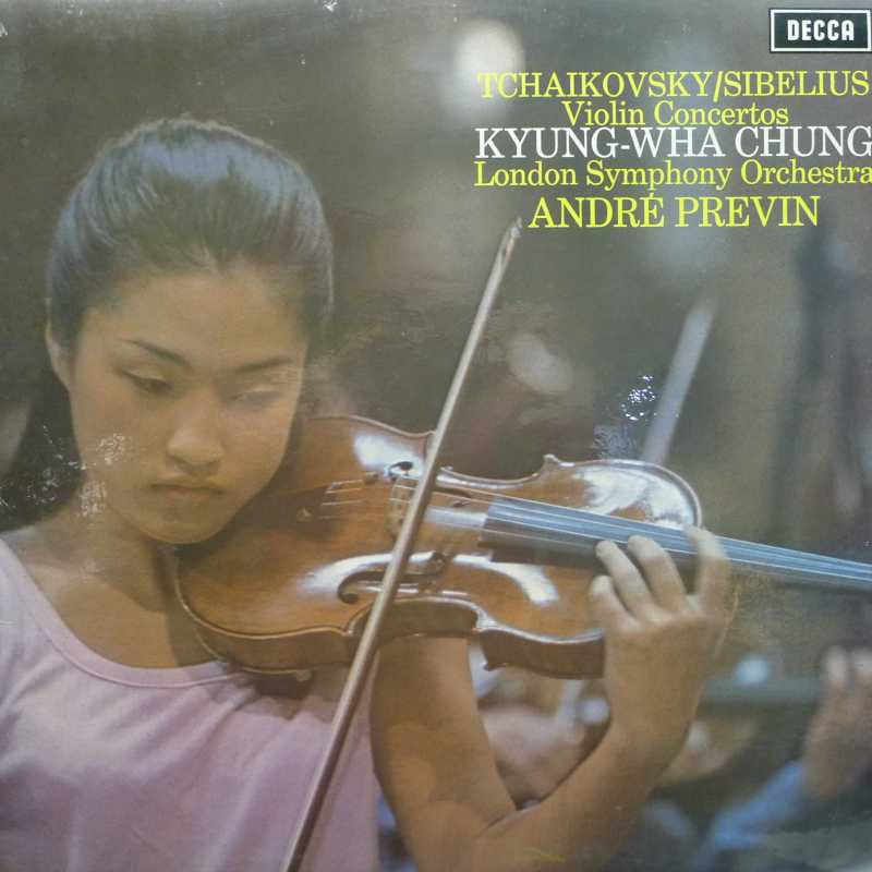 Pyotr Ilyich Tchaikovsky, Jean Sibelius, Kyung-Wha Chung, Andre Previn, London Symphony Orchestra, LP 1970 UK, Decca, płyta winylowa