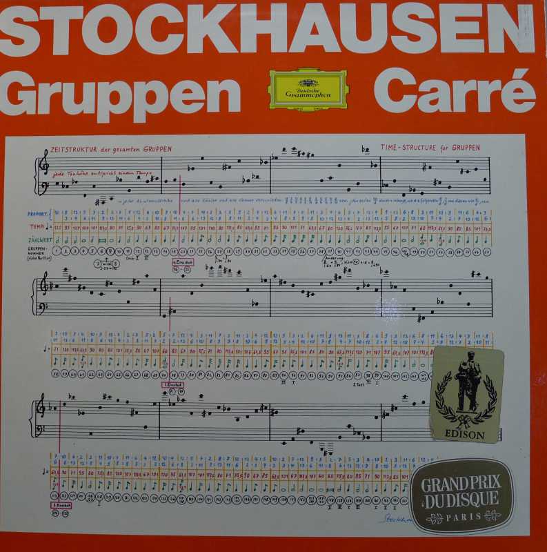 Karlheinz Stockhausen, Gruppen • Carré, LP 1980 Germany, płyta winylowa