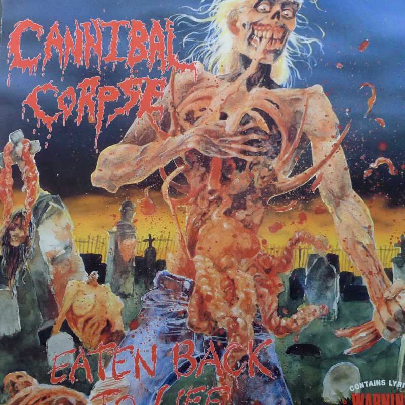 Cannibal Corpse, Eaten Back To Life, LP 1990 UK, Metal Blade Records, płyta winylowa