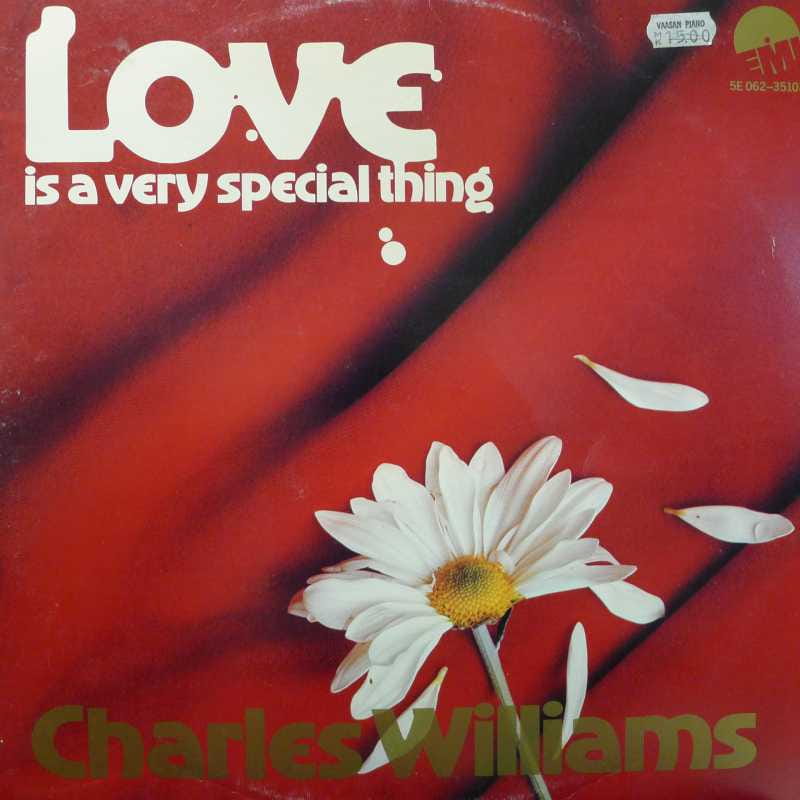 Charles Williams, Love Is A Very Special Thing, LP 1977 rare soul, Finland, EMI, płyta winylowa