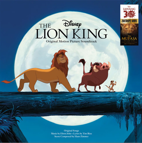 VARIOUS The Lion King Soundtrack LP Król Lew, Picture Disc Zoetrope