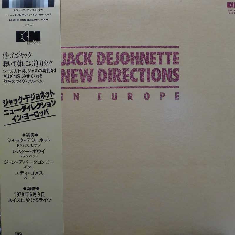 Jack DeJohnette, New Directions In Europe, LP 1980 Japan PROMO, ECM, płyta winylowa