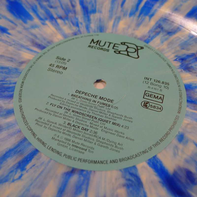 Depeche Mode, Stripped / highland mix / Blue Marbled 12" 45rpm maxi single, 1987 Germany, Mute Records, płyta winylowa