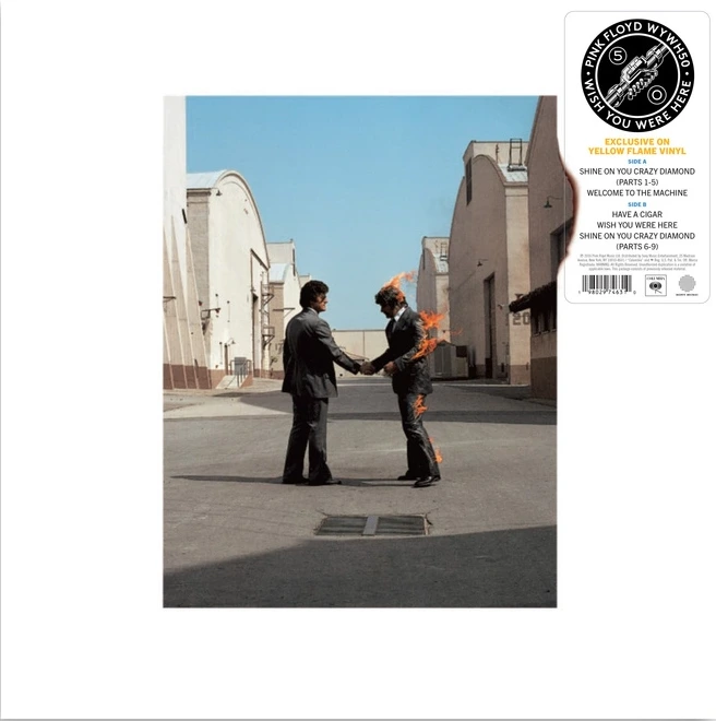 Pink Floyd, Wish You Were Here (50th Anniversary) LP Yellow Flame