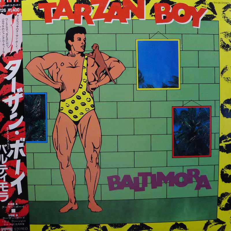 Baltimora,Tarzan Boy , 12" 45 rpm 1986 Japan, EMI,  italo disco, płyta winylowa  