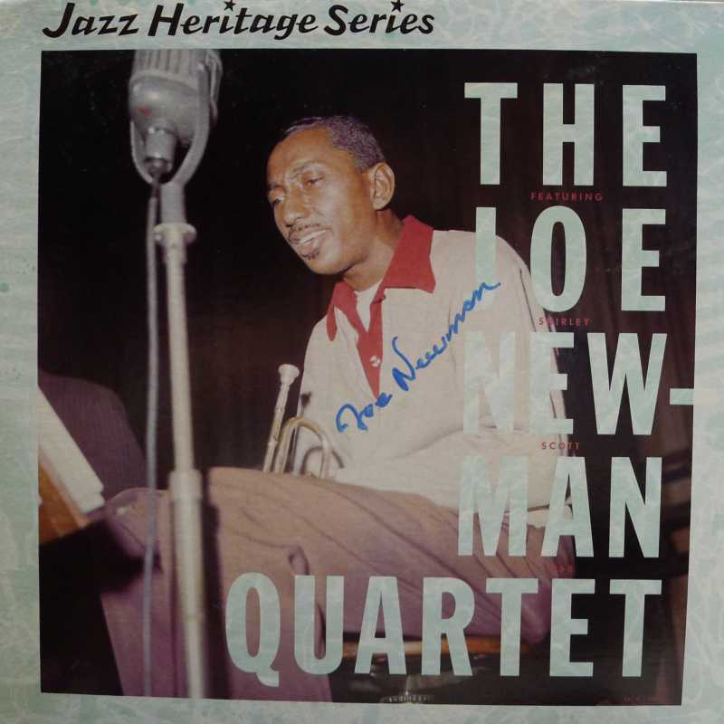 The Joe Newman Quartet featuring Shirley Scott, Soft Swingin' Jazz, LP 1983 US, MCA Records, autograf, płyta winylowa