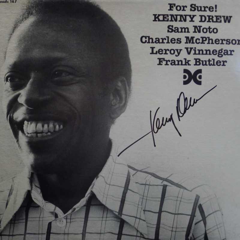 Kenny Drew, Sam Noto, Charles McPherson, Leroy Vinnegar, Frank Butler, For Sure!, LP 1981 US, Xanadu Records, autograf, płyta winylowa