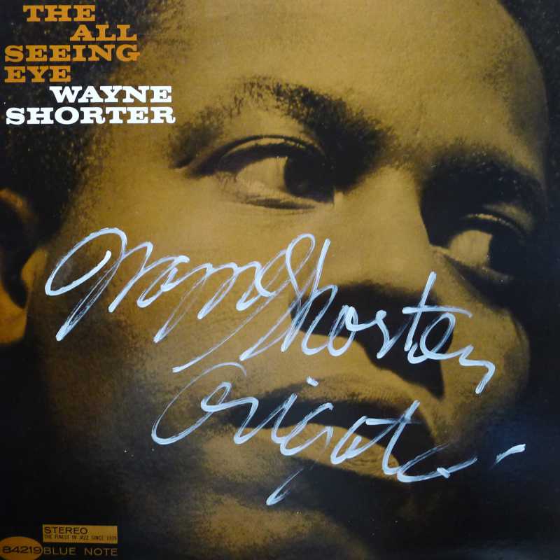 Wayne Shorter, The all seeing eye, LP 1977 Japan, Blue Note, autograf, płyta winylowa 