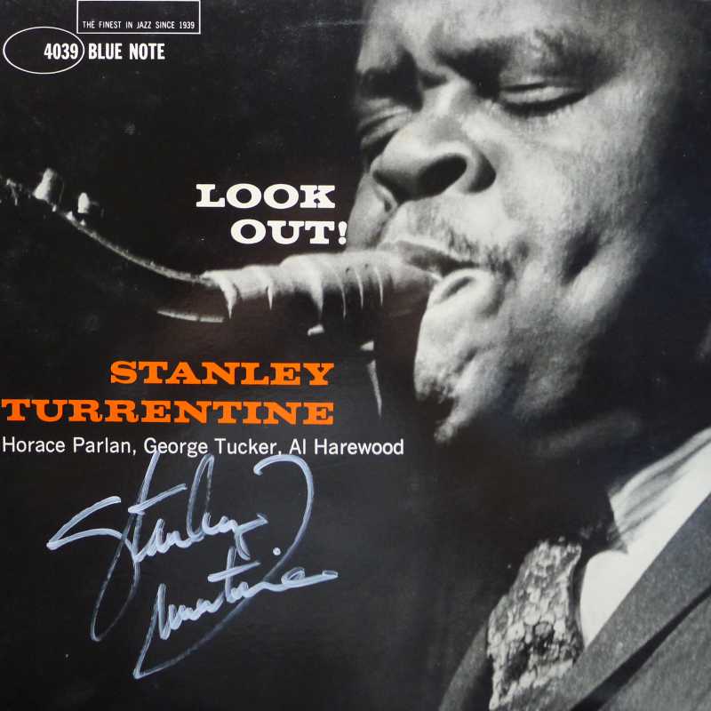 Stanley Turrentine, Look Out!, LP 1983 Japan, Blue Note, autograf, płyta winylowa 