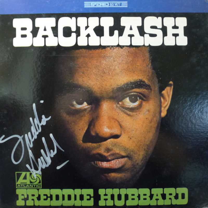Freddie Hubbard, Backlash, LP 1976 Japan, Atlantic, autograf, płyta winylowa