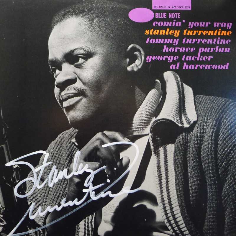Stanley Turrentine, Comin' Your Way, LP 1987 US, Blue Note, autograf, płyta winylowa