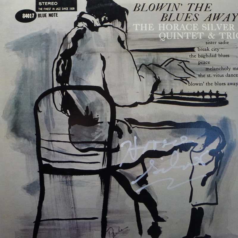The Horace Silver Quintet. The Horace Silver Trio, Blowin' The Blues Away, LP 1978 Japan, Blue Note, autograf, płyta winylowa