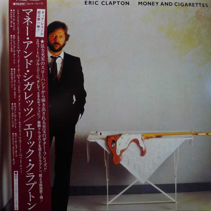 Eric Clapton, Money and Cigarettes, LP 1983 Japan, Duck Records, płyta winylowa